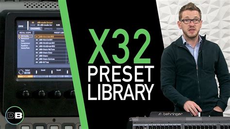 Intro to the Behringer X32 Preset Library .